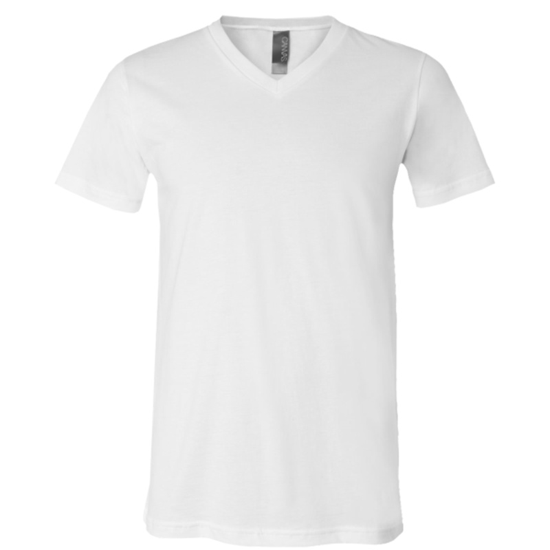 Adult 4.2 oz 100% Ringspun Cotton V-Neck T-Shirt Thumbnail