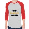 Unisex 50/50 Raglan Three-Quarter Sleeve Tee Thumbnail