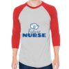 Unisex 50/50 Raglan Three-Quarter Sleeve Tee Thumbnail