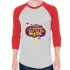 Unisex 50/50 Raglan Three-Quarter Sleeve Tee Thumbnail