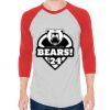 Unisex 50/50 Raglan Three-Quarter Sleeve Tee Thumbnail