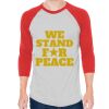 Unisex 50/50 Raglan Three-Quarter Sleeve Tee Thumbnail