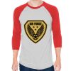 Unisex 50/50 Raglan Three-Quarter Sleeve Tee Thumbnail