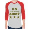 Unisex 50/50 Raglan Three-Quarter Sleeve Tee Thumbnail